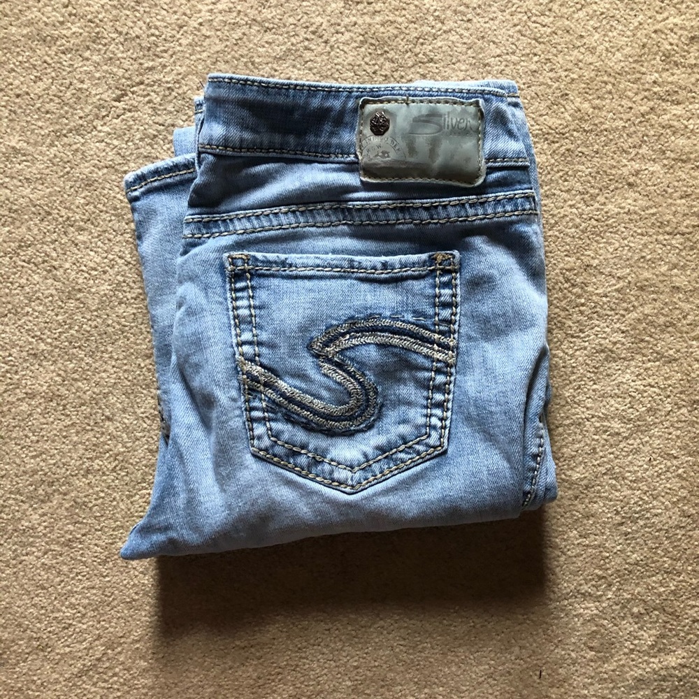 Silver Jeans Aiko Midboot Jean, Lightwash Size 29